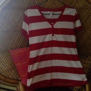 American Dream Red & White Stripped Shirt
